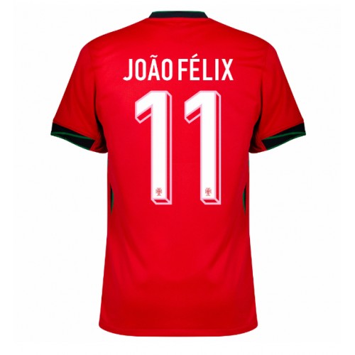 Fotbalové Dres Portugalsko Joao Felix #11 Domácí ME 2024 Krátký Rukáv